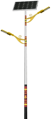 Customized Solar Street Lights With Single Arm And Double Arm For Road Use high quality