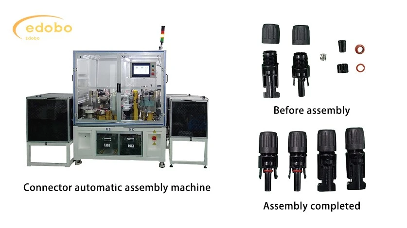 Assembly of photovoltaic connectors