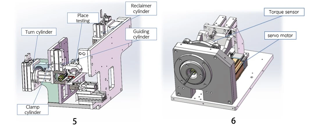 Connector threading machine and nut twisting machine Connector threading machine and nut twisting machine
