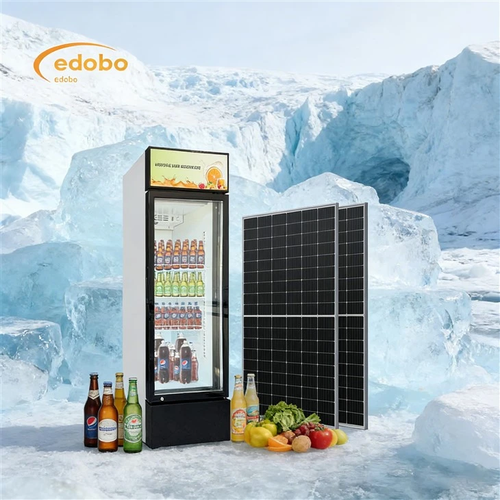 Tủ đông đồ uống chạy bằng năng lượng mặt trời AC/DC Tủ đông rượu cửa kính